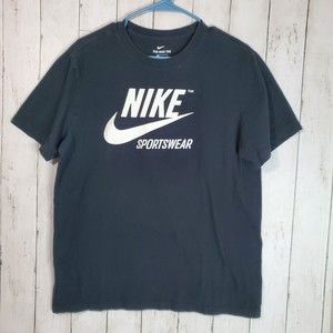 Nike The Nike Tee Black Size M Medium Shirt BV1997-00A Nice! 100% Cotton